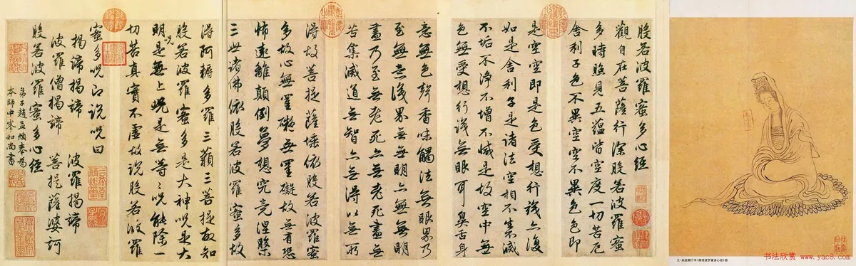 Calligraphie du Sutra du Hannya